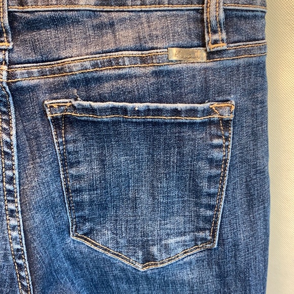 KanCan Dark Distressed Fringe Ankle Skinny Jeans Sz. 5 (26) EUC - Picture 7 of 11